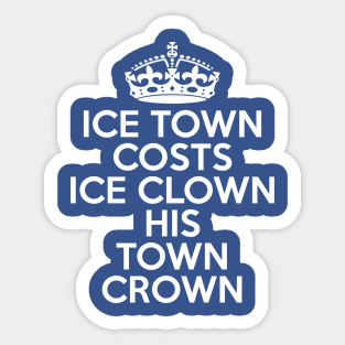 Ice Town Parks and Rec Ben Wyatt Tribute Sticker